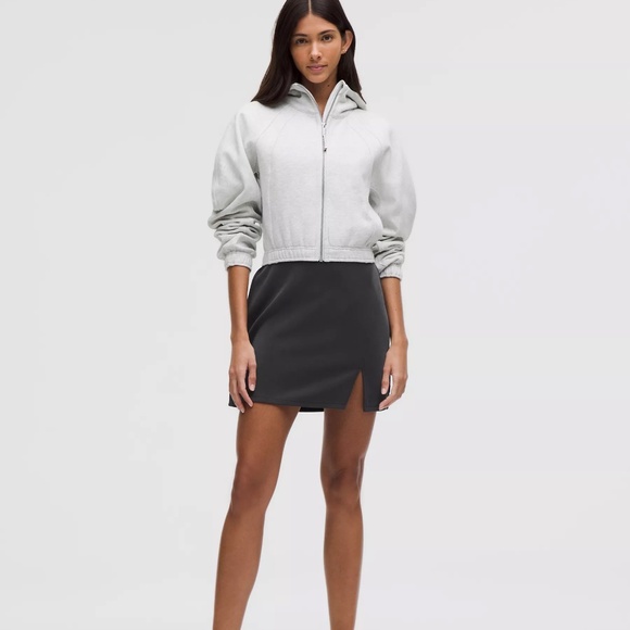 lululemon athletica Dresses & Skirts - LULULEMON SOFTSTREME HIGH RISE MINI SKIRT BLACK LARGE NWT